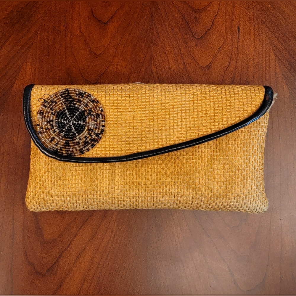 Vintage Mustard Yellow Clutch